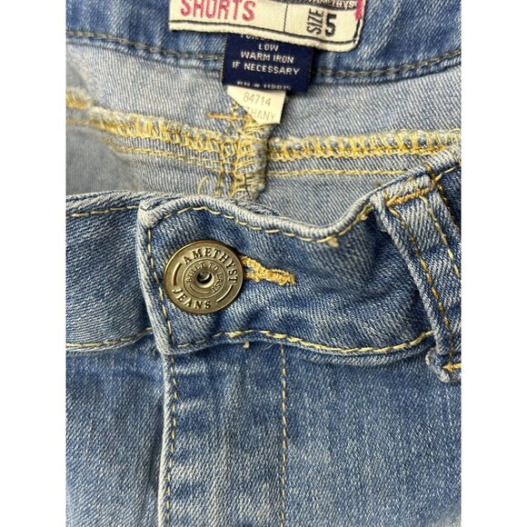 Body con jeans girl’s shorts size 5 light wash - Picture 6 of 9